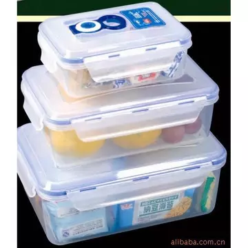 Bộ hộp đựng thực phẩm hút chân không, hộp đựng thực phẩm bằng nhựa, bộ 3 hộp đựng thực phẩm.