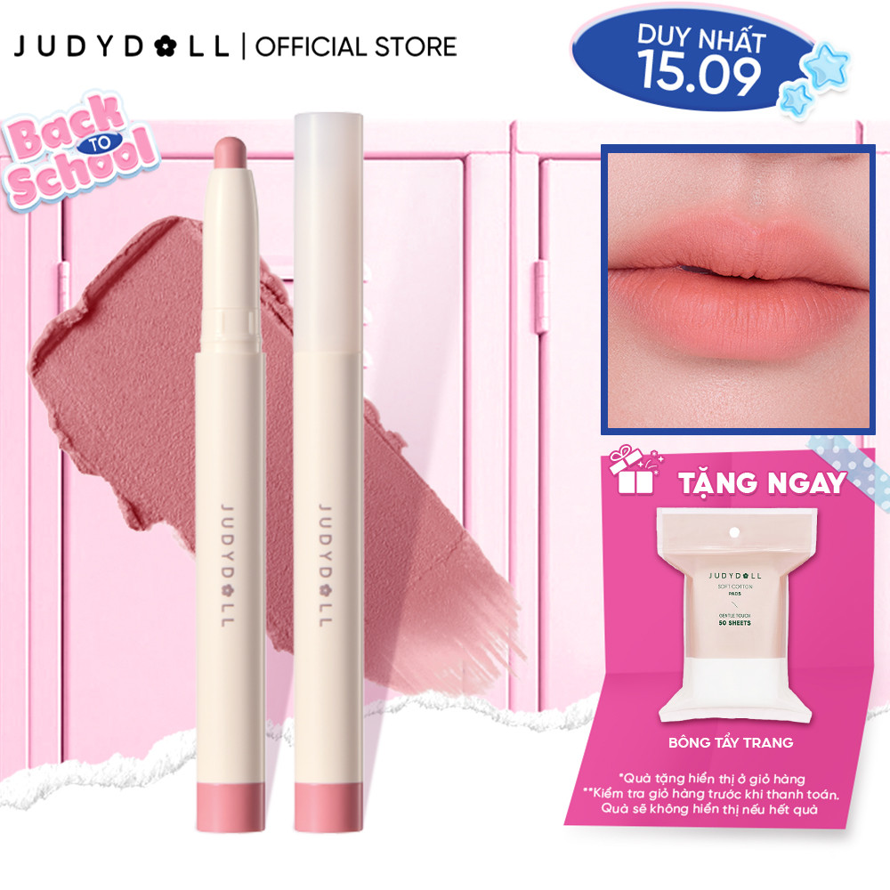 [MỚI] Chì kẻ viền môi JUDYDOLL Soft Matte Lip Pencil Che thâm môi Định hình môi dày Mịn mờ lì Lâu trôi 1,25g