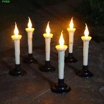Đèn sân vườn năng lượng mặt trời PYXIS, không cháy với giá đỡ nến Đèn nến năng lượng mặt trời, Đèn năng lượng mặt trời Đèn LED nến năng lượng mặt trời hai năng chống nước Đèn nến đa năng năng năng năn