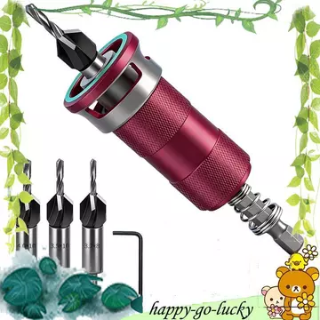 [xinggao.vn] Bộ máy khoan 6 mảnh Máy khoan lõi chính xác Máy khoan gỗ có thể điều chỉnh độ sâu Máy khoan chìm với chuôi lục giác 1 / 4 Inch Máy khoan gỗ đạt được cả khoan