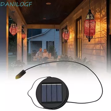 Đèn thay thế đèn năng lượng mặt trời DANILOGF, Đèn treo LED năng lượng mặt trời chạy bằng năng lượng mặt trời DIY, Đèn chiếu sáng ngoài trời Đèn trắng màu đen 400Mah Đèn trang trí năng lượng mặt trời 