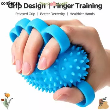 CONFIANZA Nhím Tay Tập Thể Dục Bóng, Bóp Ngón Tay Giảm Căng Thẳng Ngón Tay Trị Liệu Bóng, Phục Hồi Ngón Tay Silicon Massage Cơ Sức Mạnh Huấn Luyện