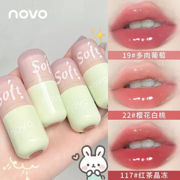 Hàng Ngày Hàng Mới Về / NOVO Lip Gloss Mirror Water Gloss Lip Gloss Dudu Lip Essence Lip Care Fade Lip Lines Thủy Tinh Son Dưỡng Ẩm Son Bóng 9.29 YJF