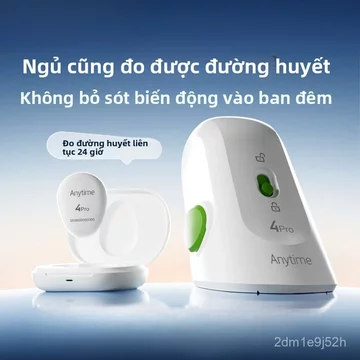 10Máy đo đường huyết liên tục Yuwell Annetang4pro Máy đo đường huyết không cần chích, thiết kế tách rời, dùng tại nhà, t