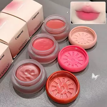 Jiauting Cappuvini Đóng Hộp Môi Bùn Sương Lipsti Dưỡng Ẩm Nhung Mousse Chắc Chắn Son Bóng Cheek Blush Kem Tint Môi Mỹ Phẩm Jiauting