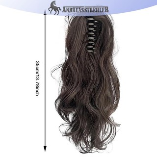 Onetimingfine Tổng Hợp Móng Vuốt Kẹp Đuôi Ngựa Phần Mở Rộng Tóc Ngắn Xoăn Tự Nhiên Đuôi Giả Tóc Cho Nữ Đuôi Ngựa Tóc Đen VN