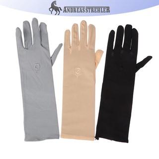 Onetimingfine 1 Cặp Găng Tay Lái Xe Co Giãn Nữ Chống Tia UV Giữa Dài Găng Tay Thoáng Khí Cho Mùa Xuân Mùa Hè Găng Tay Mỏng VN