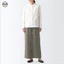 Quần Crop Vải Lanh Nữ Phong Cách Nhật Bản Muji