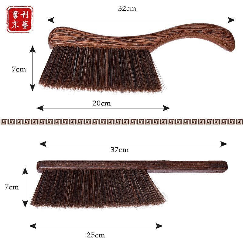 Cánh Gà Gỗ Bàn Chải Mềm Hộ Gia Đình Sofa Giường Quét Bụi Bàn Chải Làm Sạch Dày Tay Cầm Dài Bàn Chải Bụi Bằng Gỗ