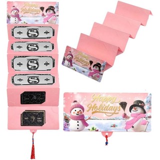 2026 Phong bì quà tặng tiền mặt Giáng sinh Hộp đựng thẻ quà tặng tiền mặt tự làm Xmas với 10 khe cắm Nâng cấp Hộp đựng thẻ bất ngờ Phong bì tiền mặt Giáng sinh có kẹp tiền cho nam giới an toàn