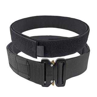Thắt lưng bện Nylon NKSFX, Thắt lưng tập luyện nam có thể điều chỉnh 4,5cm, Khóa kim loại cắt Laser thông thường Thắt lưng tháo nhanh