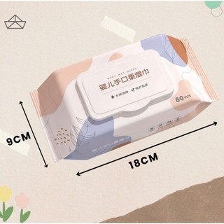 [Mẫu mới] Khăn ướt kháng khuẩn, không mùi dùng cho mẹ và bé Baby West Wipes - an toàn, không gây kích ứng da