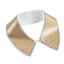 Heavy Duty Jeweled Half Shirt Collar False Collar Crystal Lapel Half Shirt Collar