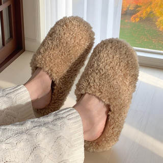 XIXITIAO bốt cotton nữ lông xoăn nhỏ mùa đông đơn giản, hỗ trợ vòm chân, ấm áp và thoải mái