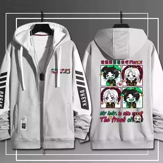PS2 The Freak Circus Pierrot anime Dây Kéo Áo Khoác Áo Unisex Top SP2