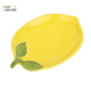 PlumHOUSE Sáng Tạo Hoạt Hình Hình Chanh Gốm Món Salad Món Ăn Trái Cây Gia Đình Đĩa Ăn Nhẹ Đồ Dùng Nhà Bếp Phụ Kiện VN