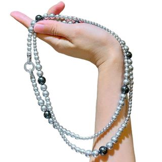 [ N1118 ] - Vòng Cổ, Dây Chuyền Ngọc Trai Nhân Tạo Mix Hạt Lớn Nhỏ, khoá sang trọng