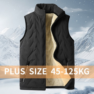 Áo Vest Dày Len Cừu Oversize Phù Hợp Mặc Ngoài Trời Khi Đi Xe ĐẠp Mùa Đông Cho Plus Size Nam