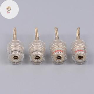 TWE 2 / 4 Cái 4MM Chuối Nữ Đến 2MM Pin Kết Nối Cáp HIFI Cắm Bện Dây Đồng Ổ Cắm VN