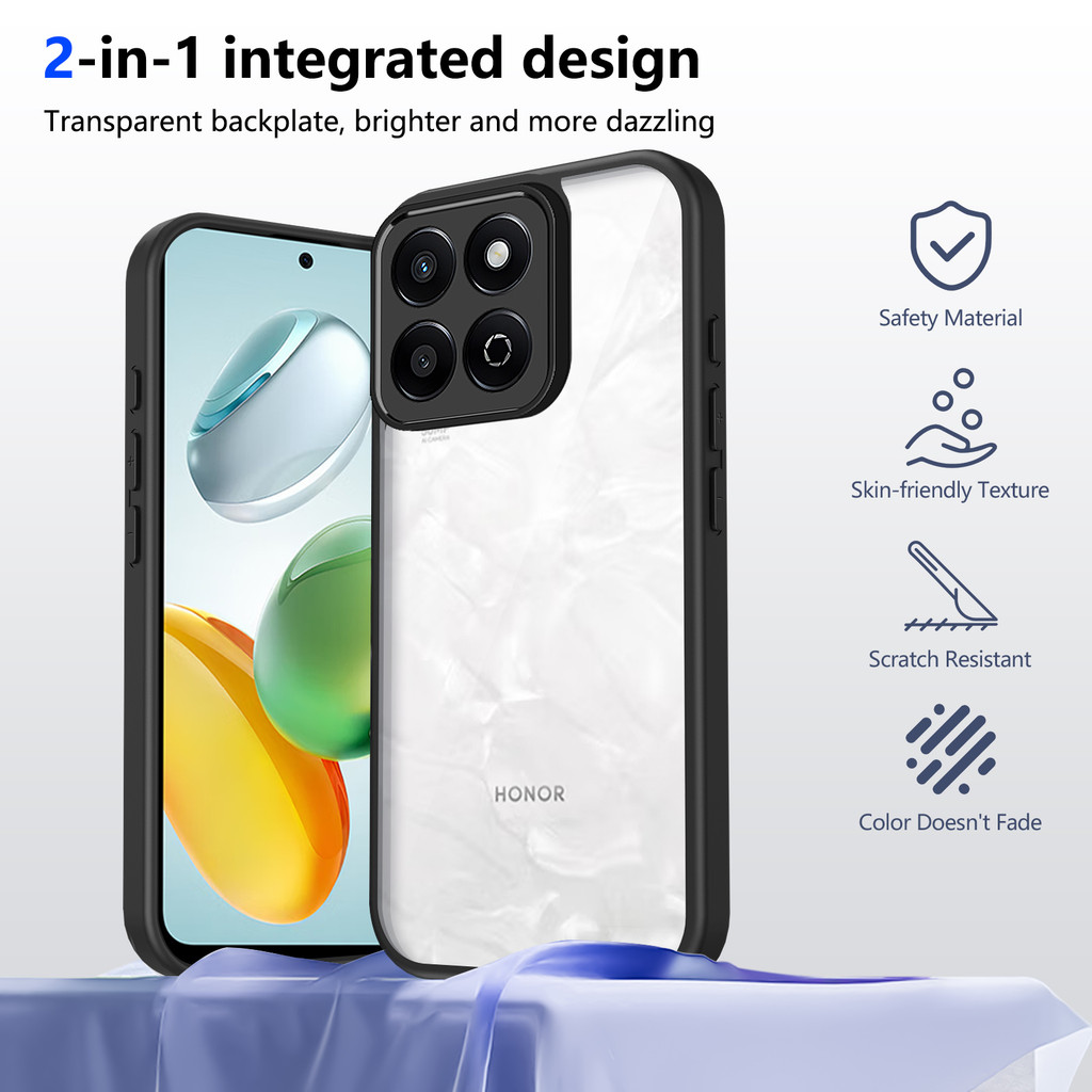 Ốp lưng Honor 400 Smart 5G Vỏ trong suốt mờ thời trang cho Honor 400 Smart 5G Vỏ điện thoại
