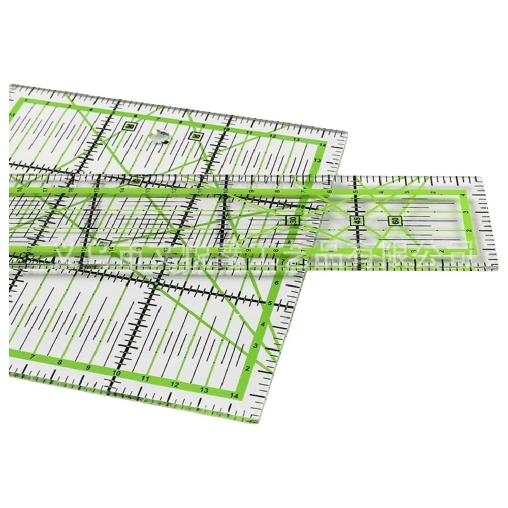 Thước cắt vải vuông đa kích thước chất liệu acrylic NKSFX, thước quilting đánh dấu cho dự án may vá