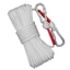 Dây nylon lõi thép 20m, chịu tải lớn và bền bỉ，dây dù leo núi，Kèm Móc Nối 2 Đầu，Dây Thừng Lõi Thép 8mm