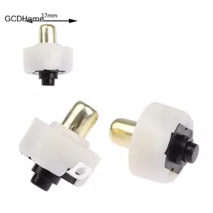 GCDHome 2 Cái Đèn Pin LED 17mm Nút Nhấn Công Tắc BẬT / TẮT Điện Đèn Pin Đuôi Công Tắc HOT