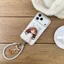 Ốp Điện Thoại Cho iPhone 17 Pro Max 16 15P IMD Craft Búp Bê Đáng Yêu Họa Tiết Cô Gái Màu Trắng Mềm TPU Chống Trầy Xước Vỏ Chống Bụi Bẩn Chống Rơi Có Dây Đeo Chống Mất Mặt Dây Chuyền
