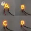 COB LED Filament Đèn chữ cái tiếng Anh DC3V Điốt trang trí màu vàng cho tiệc thủ công nghệ thuật Chiếu sáng xung quanh ELWW