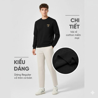 [TẶNG ÁO ĐƠN TỪ 1M5] Áo Sweater Chống Nắng Nam Dài Tay HLA – Áo Khoác Nắng Chống UV, Thoáng Khí & Thấm Hút