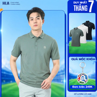 [Mua 2 Giảm 5%_Hỏa Tốc]  Áo Thun Polo Nam Cao Cấp HLA – Áo Co Giãn Nhẹ, Thêu Tinh Tế, Thoáng Mát Cả Ngày