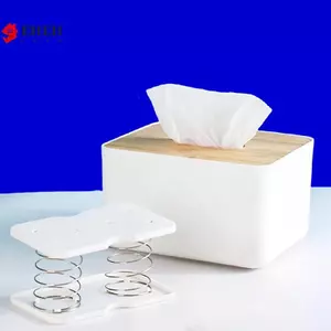 2 Chiếc Hộp Đựng Khăn Giấy Lò Xo Hỗ Trợ Tự Động Nâng Giá Đỡ Khăn Giấy Lò Xo Dễ Dàng Pi Lên Hộp Đựng Khăn Giấy Phù Hợp Với 90% Hộp VN