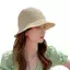 Siyuyan Nữ Chống Tia UV Ống Hút Ngư Dân Mũ Dệt Độc Đáo Thoáng Khí Màu Trơn Mũ Chống Nắng Cho Đi Bộ Đường Biển Chuyến Đi 1 Chiếc VN