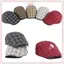 JRP Sọc Lưới Mũ Nồi Nam Nữ Kẻ Sọc Tấm Che Dubill Xương Cá Flat Cap JRP