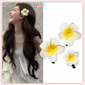 JRP Plumeria Hoa Kẹp Tóc Cho Nữ Cô Gái Kẹp Tóc Trứng Hoa Ngọt Bên Kẹp Tóc Barrettes Hawaii Đảng Phụ Kiện Tóc JRP