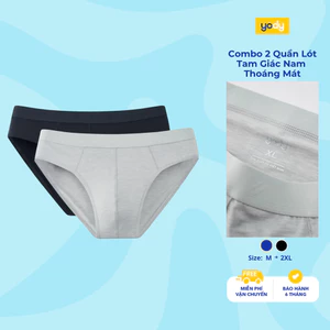 Combo 2 quần lót tam giác nam YODY mềm mịn, thoáng mát MCUN25A030