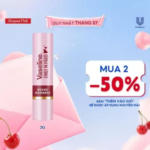 Son màu Đỏ Vaseline Emily In Paris Rouge Romance Tinted Lip Balm 3g