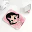 cô gá hồngGương Mini Xách Tay Gấp Gọn Da PU Nhiều Màu Pastel Phù Hợp Du Lịch