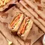 100PC Sandwich Paaging Giấy Cấp Thực Phẩm Không Có BisphenolA Giấy Chống Dầu Bánh Mì Sandwich Khoai Tây Chiên Giấy Dầu Dụng Cụ Nướng Bánh