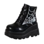 Size Lớn Nhện Web Thêu Người Nhỏ Punk Giày Bốt Ngắn ins Phong Cách Gothic Ren-Up Giày Bốt Đế Dày Thời Trang Giày Bốt Nữ Châu Âu Mỹ Size Lớn Giày Nữ20260616