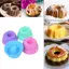 COD 12 Cái / bộ Khuôn Làm Bánh Thạch Silicon Pudding Cupcake Muffin Donut Khuôn MỚI