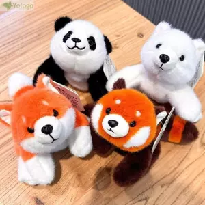 Đồ chơi sang trọng động vật YOLOGO, Búp bê đồng hành sang trọng mềm mại hoạt hình, Gấu thỏ gấu trúc 18cm dễ thương Bàn làm việc búp bê