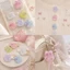QEARY 30 Chiếc Nút Thỏ, Nơ Hoa Acrylic Nút Thỏ Dễ Thương, Nút Cardigan Trang Trí Trong Suốt DIY Quần Áo May Nút Tiếp Liệu May