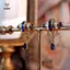 Nghệ Thuật Retro Màu Xanh Thả Tòn Ten Bông Tai Kiến Trúc Sang Trọng Cho Nữ Thời Trang Nhẹ Quà Tặng Trang Sức Sang Trọng [Mina]