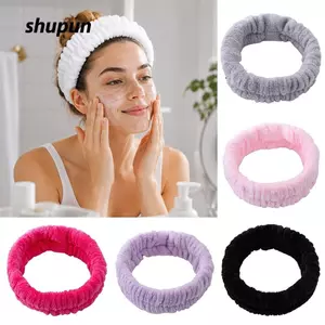 Băng đô nữ SHUPUN, Vòng lông cừu san hô chống trượt, Phụ kiện thời trang Giá đỡ tóc rộng mềm mại đàn hồi để mặc hàng ngày Tập Yoga