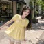 Áo kiểu babydoll cổ bèo thời trang nữ chất gió dù sang chảnh BVS3886- - Hieuvy Botique
