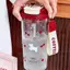 Bình Nước Cherry 580Ml Dễ Thương Sinh Viên Cốc Nhựa Chống Rò Rỉ Ống Hút Đôi Cho Thể Thao Ngoài Trời Trường Học Văn Phòng Du Lịch