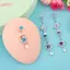 HFSHY Họa Tiết Vũ Trụ Bụng Nhẫn Thép Không Gỉ Sáng Bóng Pha Lê Zircon Dangle Trang Sức Cơ Thể Cho Kỳ Nghỉ Hè Du Lịch VN