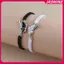 JASMINE 2 Chiếc Đơn Giản Bướm Dệt Tay Cặp Đôi Vòng Tay Dành Cho Nữ Thời Trang Bướm Lắc Tay Đa Năng Dệt Dây Đeo Tay Quà Tặng JASMINE