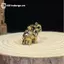 GE Brass Ingot Và Gold Bri Luy Elephant Figurine - Trung Quốc Tốt Lành Và Giàu Có Mang Nhà Phòng Khách Thủ Công VN